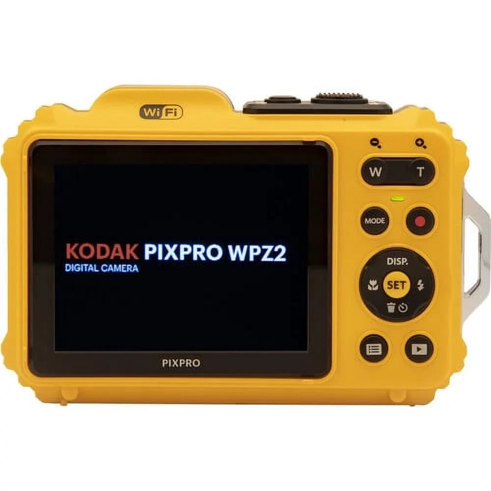 WPZ2 Optical 4X 2.7" Rugged Yellow PIXPRO Camera Digital 16MP Open Kodak Box LCD Full Zoom Video, Waterproof HD