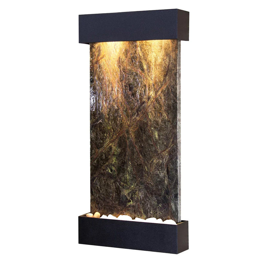 Black Whispering Green Marble Wall Creek Fountain Textured Adagio WCS1705