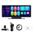 10.26in Night Lens Car Camera Multi-language Degree Global Recorder Cam System Recorder Angle Video Dash Car Viewing Car Dual DVR Wide Positioning Auto 170 Navigation Camcorder Shinysix
