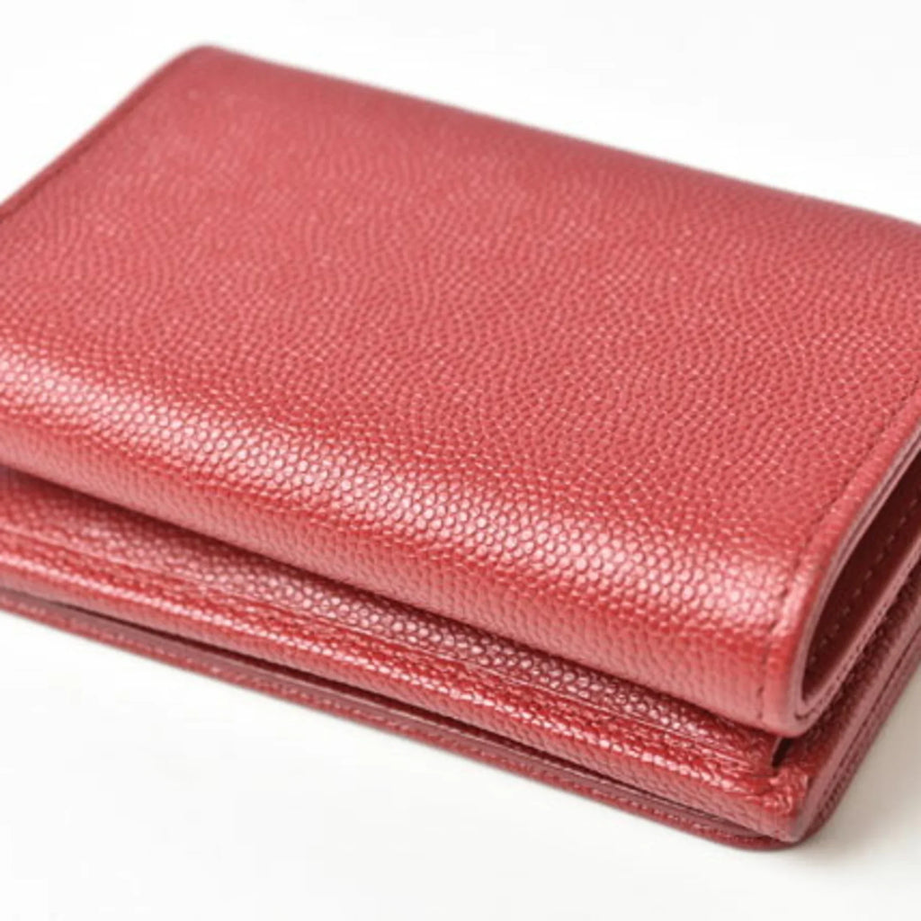 red skin Pre-Owned here (Like mark wallet caviar dark New)
