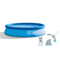 Ground 12ft x Pool Intex Vacuum & with Set Pump 30in Filter Above Easy Automatic