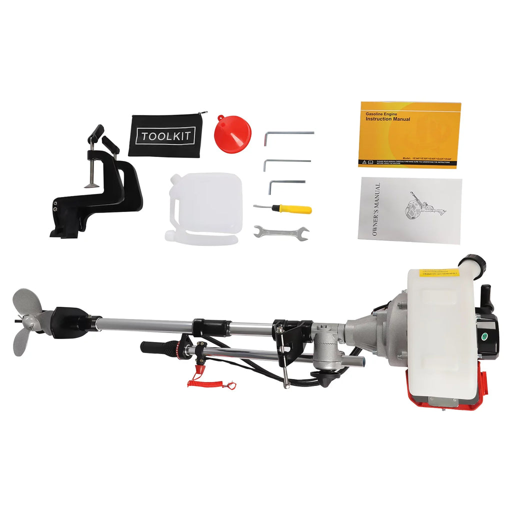 2.3HP Marine Boat Outboard Air Yachts Stroke Inflatable Motor 2 YIYIBYUS Engine Fishing Boats for System with Cooling
