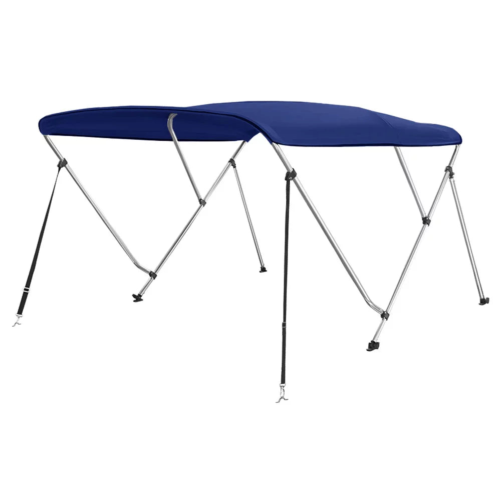 Blue 46" 3 L x Cover W 6' Bow Bimini New 79”-84” Boat Top Navy High