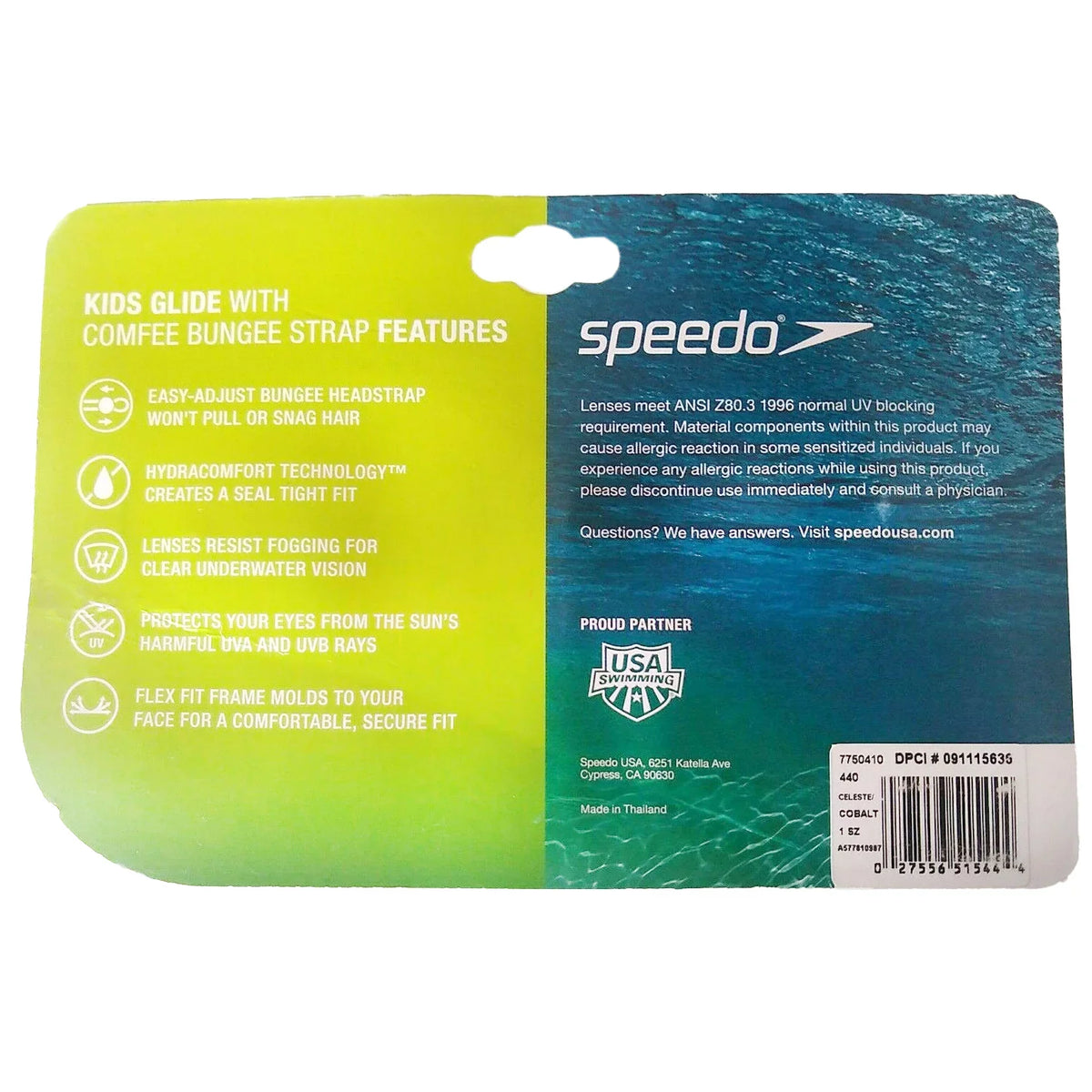 Kids / Celeste Cobalt Goggles - Glide Speedo