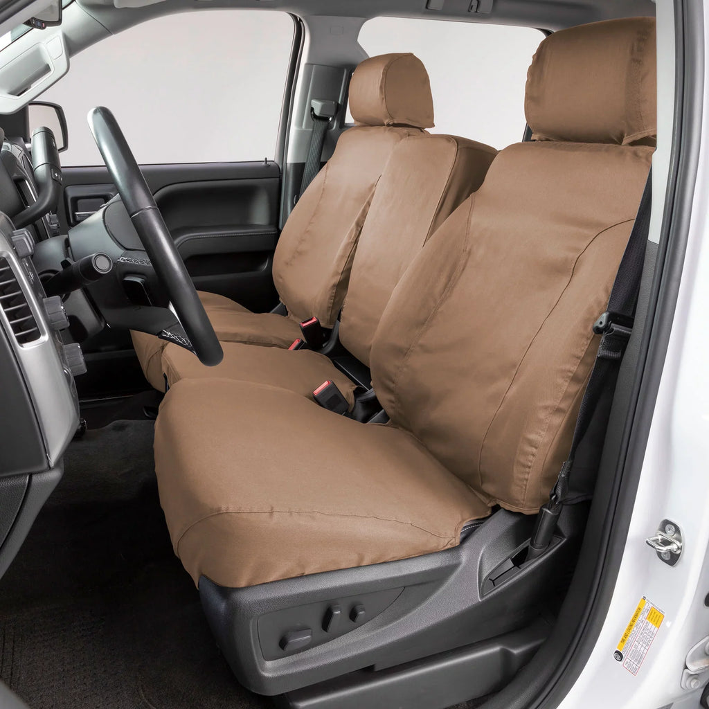 CAB, 2011-2012 Fit Polycotton F-150 SUPER 2013-2014 Cover Covercraft Seat Row for select: SeatSaver (Tan) - F150 Select F150 Fits Front Custom Models
