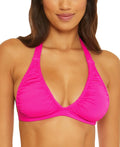 FLAMBE Rebecca Bikini Virtue US Large Halter Becca Top, Swim by PINK Santorini