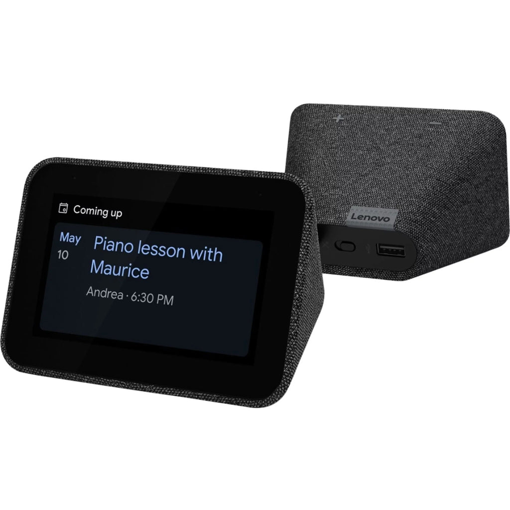 with Clock Dent Charcoal 4" (Scratch the Smart Used) Lenovo Assistant, And