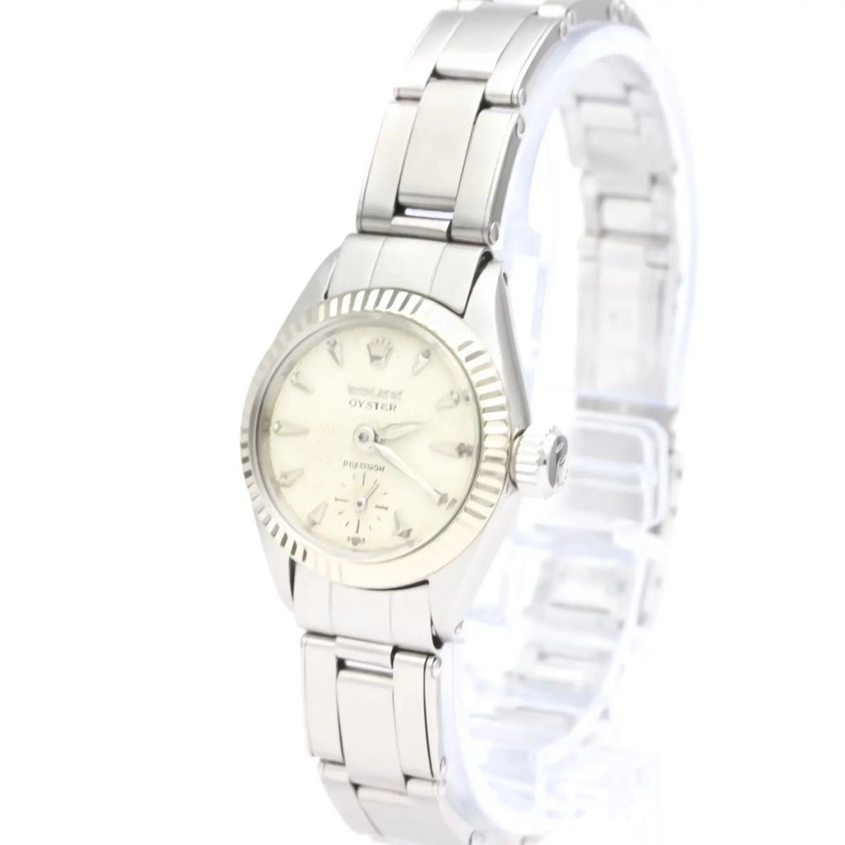 Watch BF551892 Used White Precision Vintage Gold Mens Steel Hand-Winding Authenticated 6525