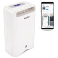 Ivation Wifi 410 Smartphone W/ & Drain Control Dehumidifier 19 Hose Sq/Ft, Pint,