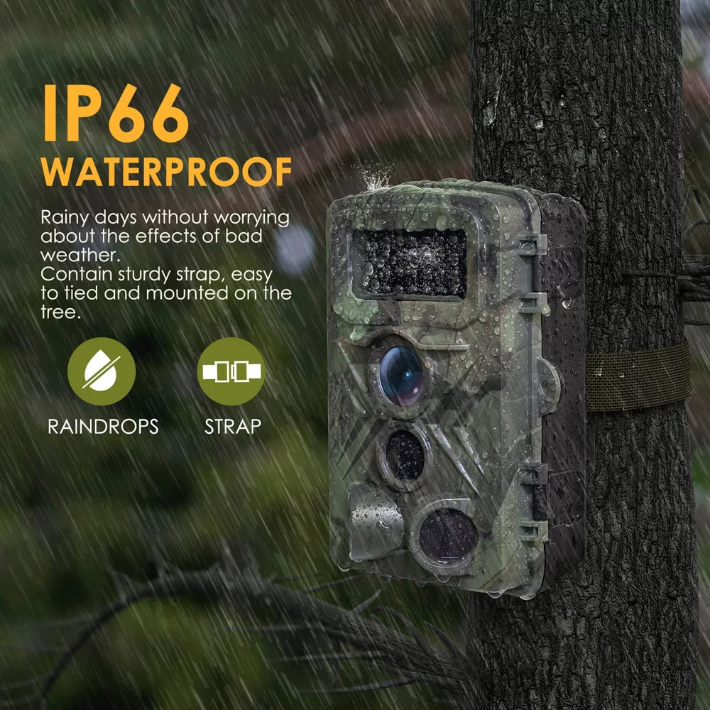 IP66 Use Hunts Camera Color TFT Inch 1080P 2.0 Detection Day Camera Night-Visions Field Night Outdoor Waterproof Display Trail 32MP Camera Infrared