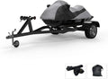 All Weatherproof Bag Cover 2007-2008 Trailerable Sun! Fit - Straps & Color Gray/Black Includes for Ski LX - Protect Trailer Rain Contour Ultra Custom Kawasaki Weather Jet from - & 250 Storage -