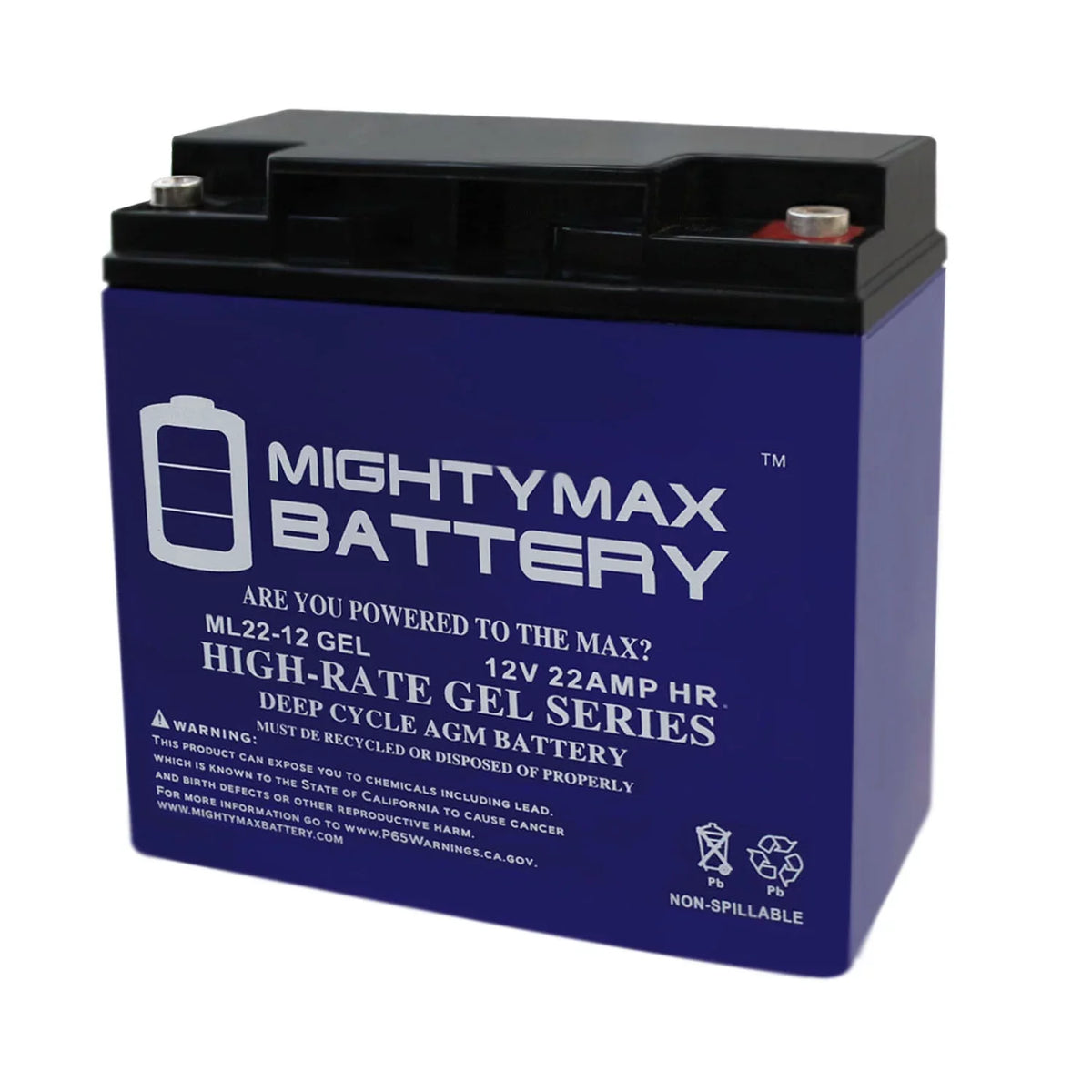12V R200/R500 Scooter 22AH Battery Rascal GEL Replaces Series