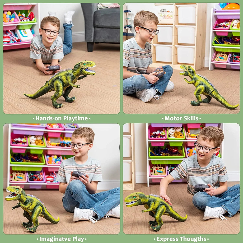 JOYIN T for Dancing Kids Robot Boys Roaring Toy saur Toy Walking Toy,Electronic dinosaur saur dinosaur dinosaur Toy,Birthday Light Rex and for Steam Girls,Green Sound, with and Boys,Big Gift Kids