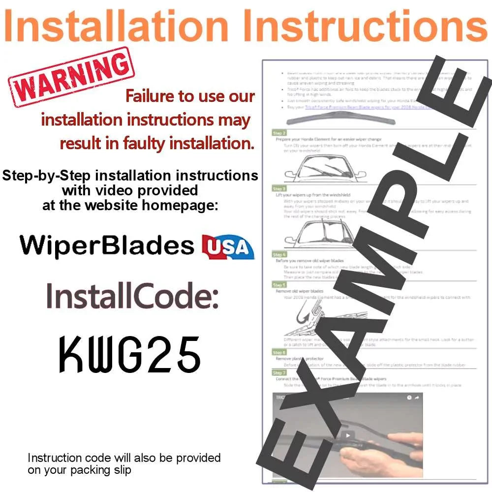 Wiper 2019 Beam (Set Performance 3) X5 of w/Rear Wipers