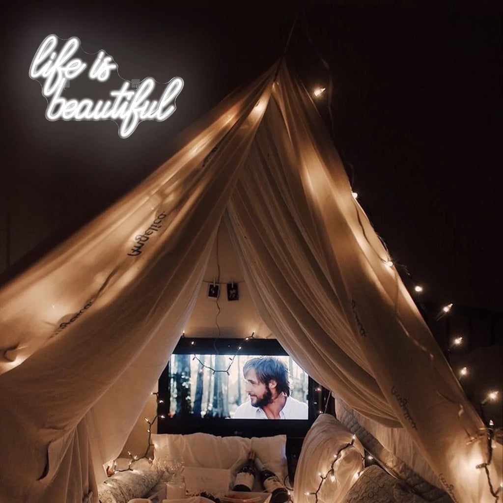 Office LED USB Life Shop Wedding WX&YH Light Beautiful Power Signs Decoration Home for Is Bedroom Neon Party