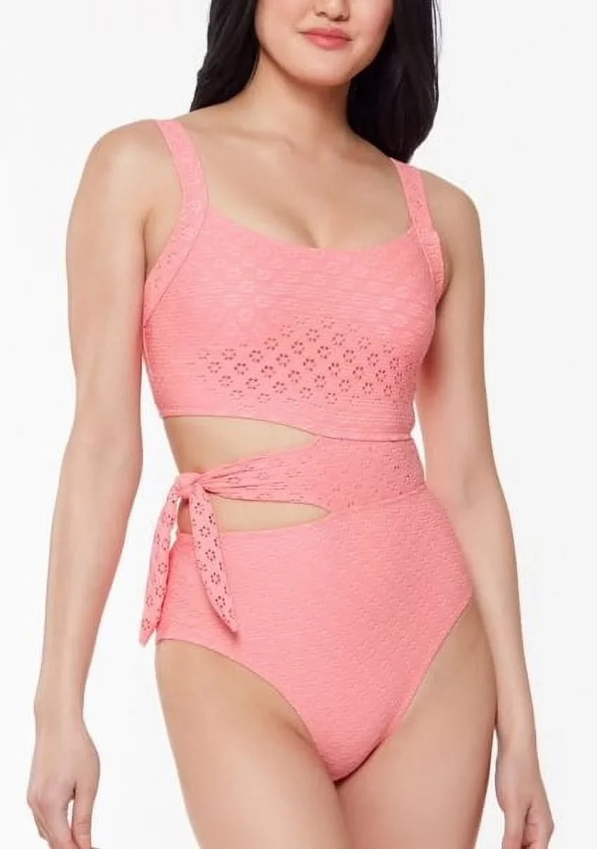 Cutout Small US One-Piece Jessica Swimsuit, FIZZ Solids Tooth Simpson Sweet