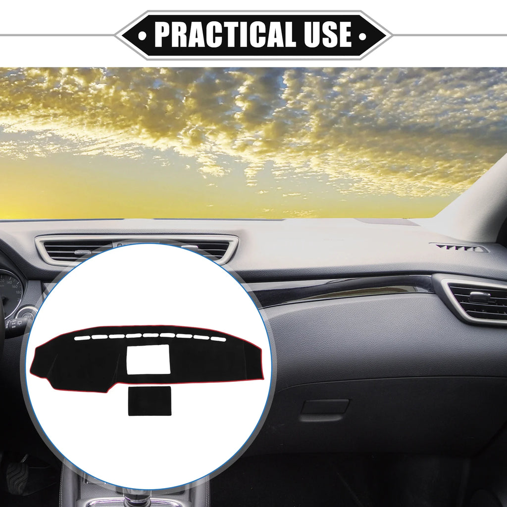 Compatible for 2008-2014 Bargains Protective Polyester Mat Dashboard Center Console Unique Car F150 Black Cover