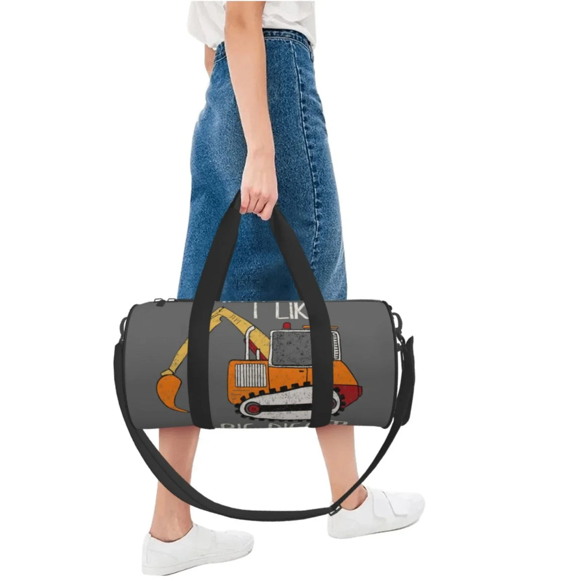 Bag Big Bag Like Sports Gym Digger Waterproof Travel I Luggage Cylinder Large Coaee Capacity and Pocket Compartment with Bag