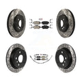 Drilled Auto Diameter With Disc Coated - Rear Brake Rotor Transit Ceramic 2.0L 280mm Rotors Semi-Metallic KDA-100734 Kit For Mini Front 2015 Pads And Cooper Slotted 1.5L