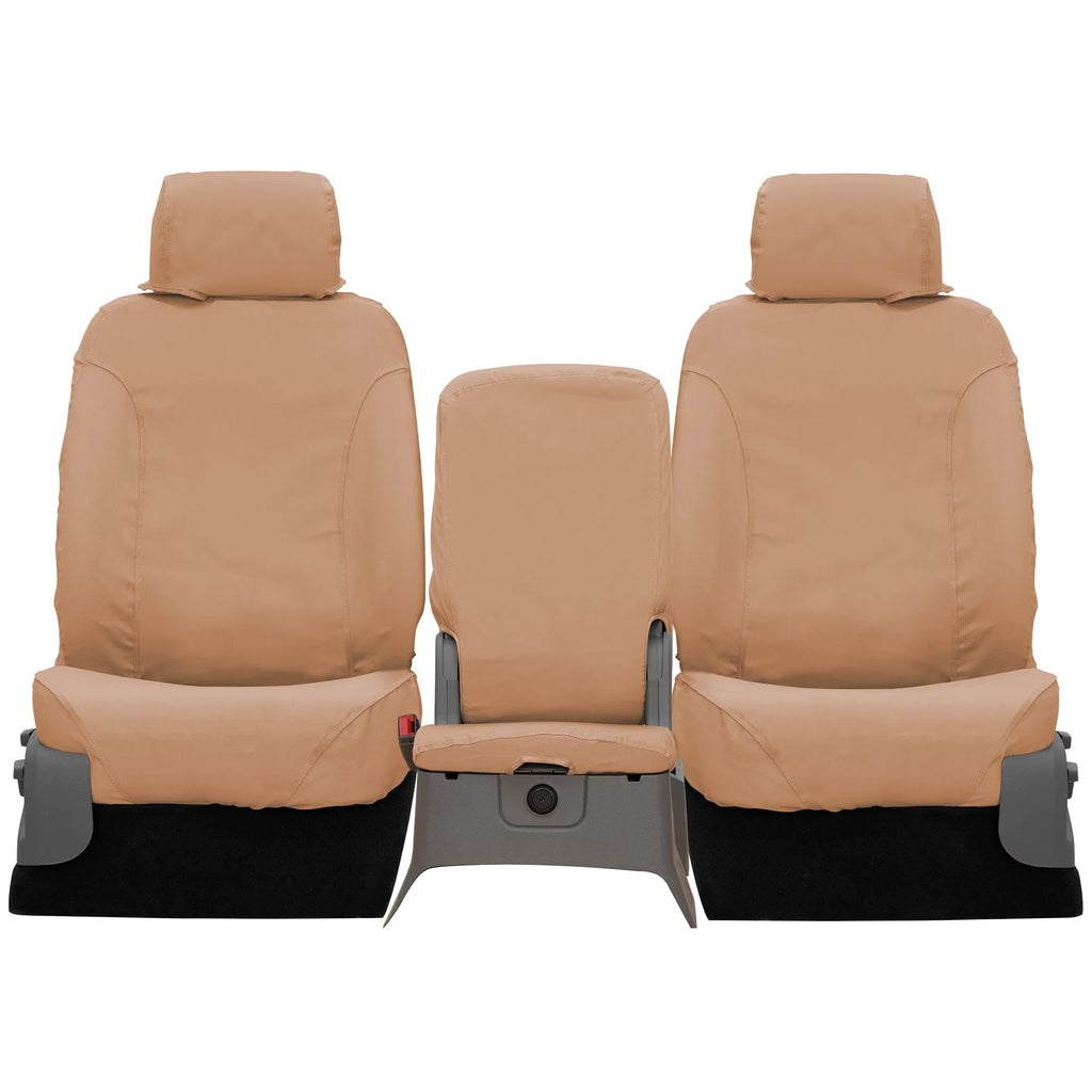 CAB, 2011-2012 Fit Polycotton F-150 SUPER 2013-2014 Cover Covercraft Seat Row for select: SeatSaver (Tan) - F150 Select F150 Fits Front Custom Models