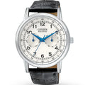 AO9000-06B Leather Men's Strap Citizen Watch Eco-Drive Black