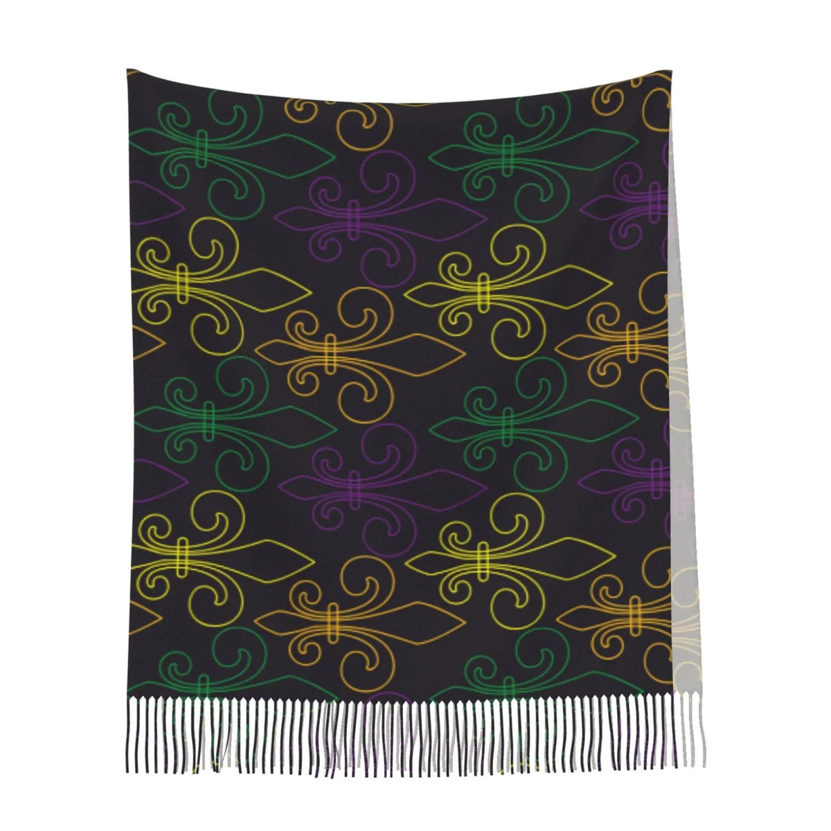 Art Mardi Feel For Scarves Large Print Elegant Gifts- Scarf Bingfone Shawl Wrap Gras Cashmere Carnival Warm Soft Women Winter