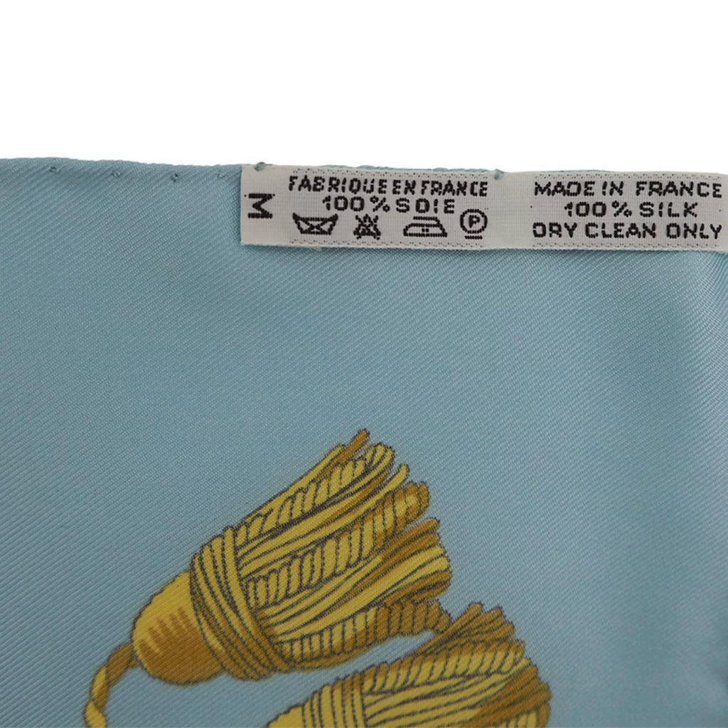 (Like Light Scarf New) Blue Silk Hermes Pre-Owned