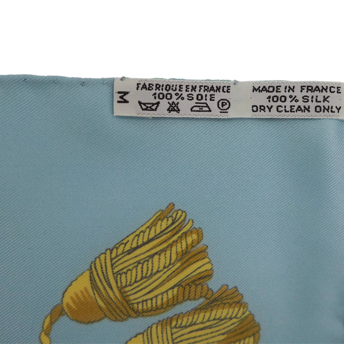 (Like Light Scarf New) Blue Silk Hermes Pre-Owned