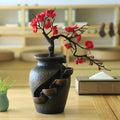 Fountains Gifts Living Soothing Relaxation VaseThree-dimensional Fountain for Vase Shui Creative Water Flower Feng Decor Craft Simulation room Office Waterfall Tabletop Garden Desk