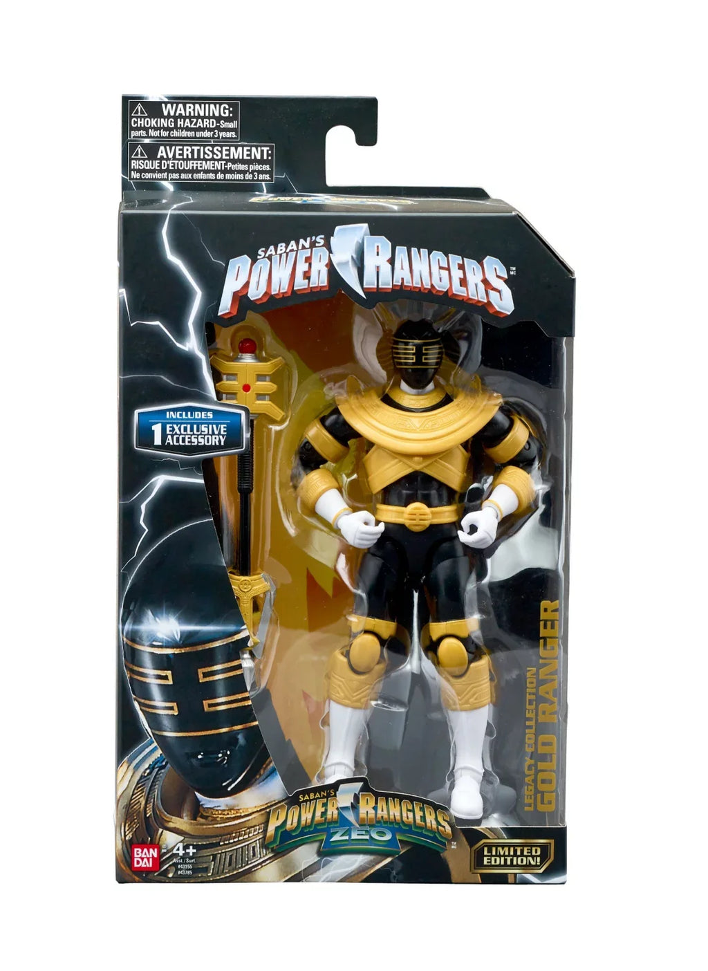 Rangers 6.5" Power Zeo Legacy Action Figure Black