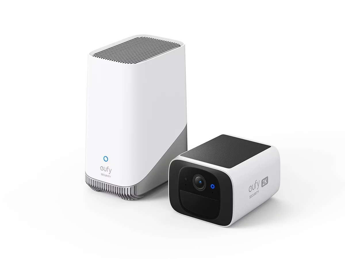 with 3) Solar SoloCam S220, S380 HomeBase eufy Security Camera, (HomeBase Anker Camera, camera, Wireless Battery Outdoor Camera, 2K