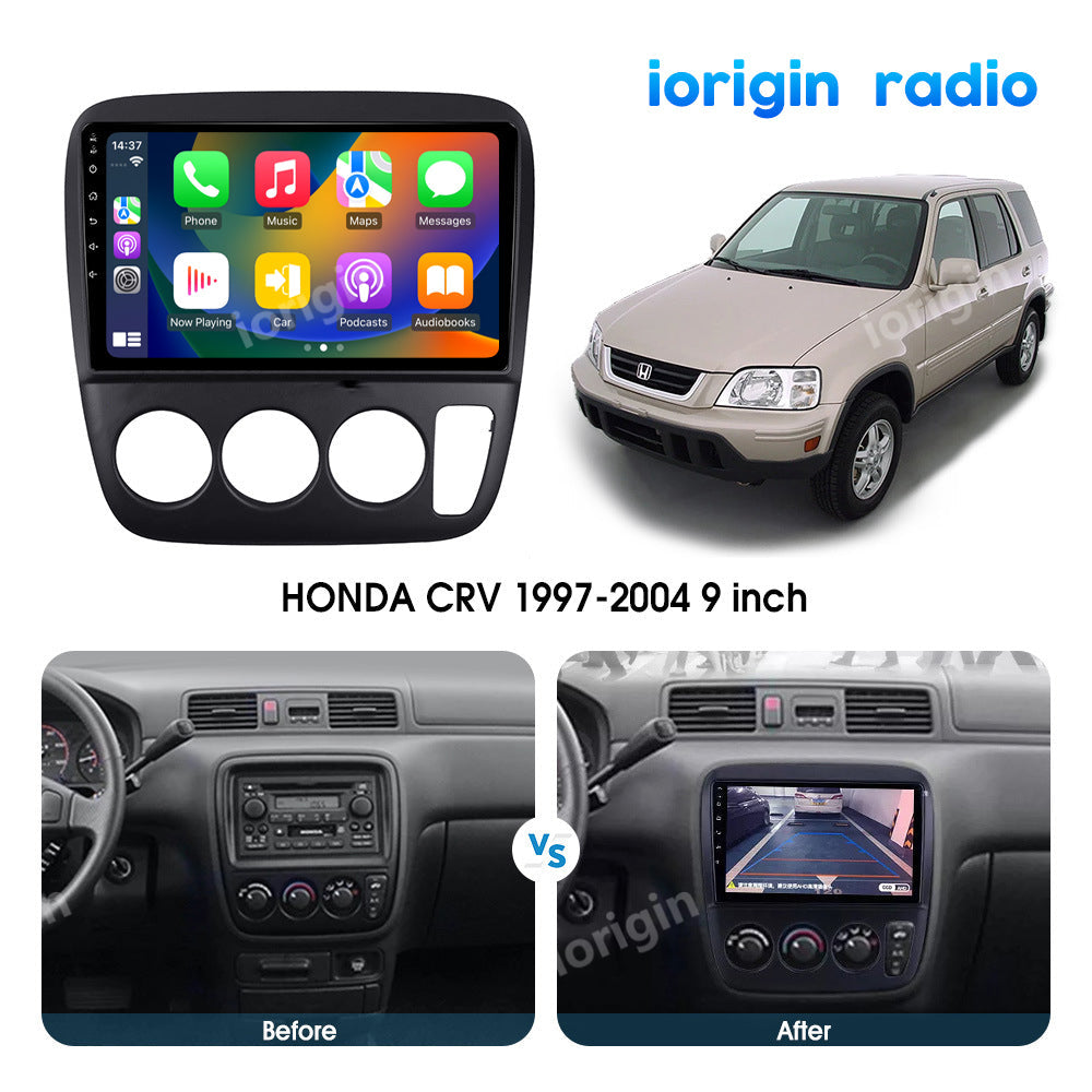 Honda GPS 4-64GB WIFI Stereo CAM Radio CRV Car Android13 1997-2001 Carplay For