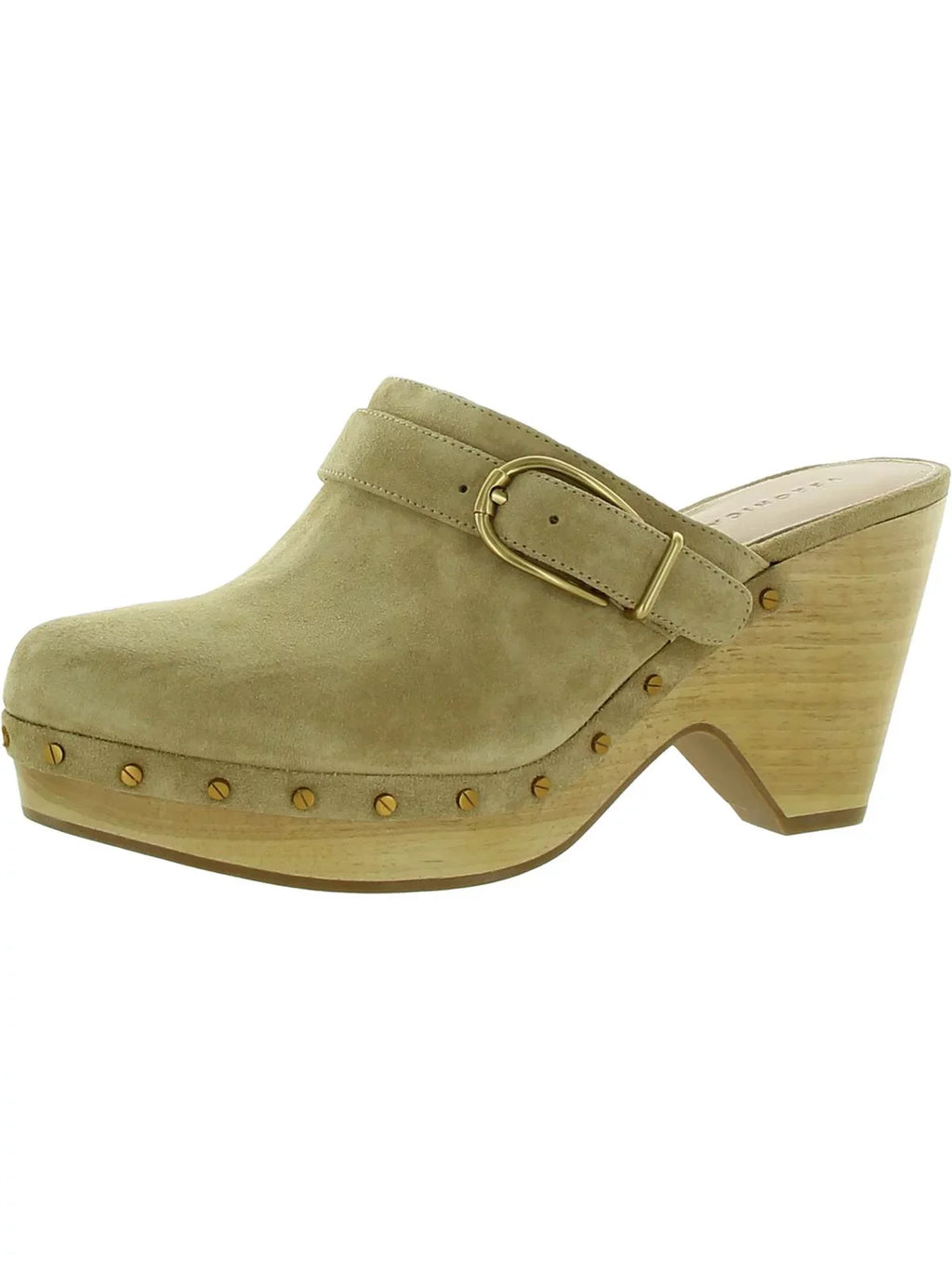 Womens Suede Hendrix Beard Faux Clogs Veronica Wedge