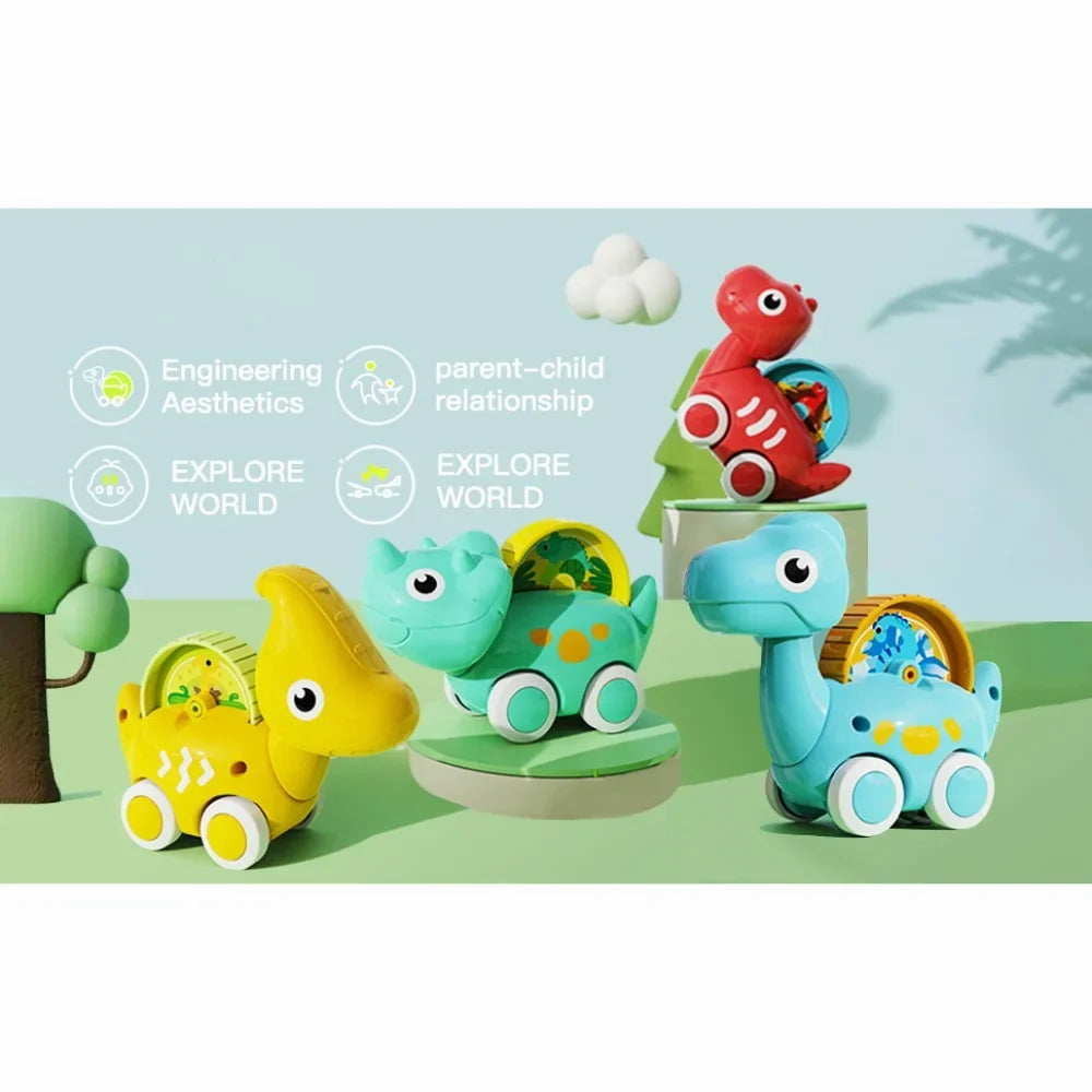 Toy Girls, 1-5 Car Toddler Bag Cars, Toys for Kids Packaging Gifts Years for Dino with Boys Birthday Pack and Dinosaur Christmas Old 4 Toys