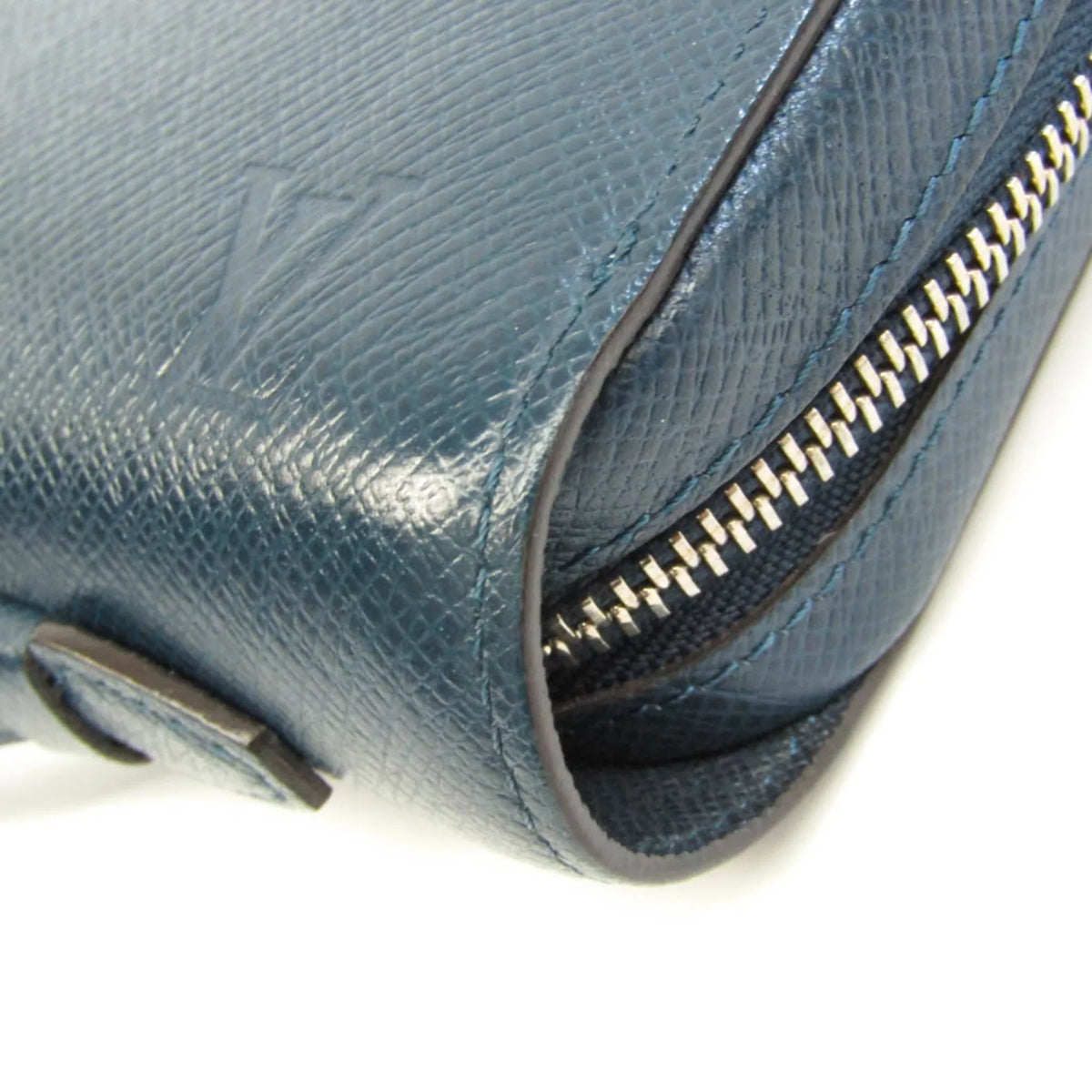 Navy Taiga (Good) Taiga XL Blue Pre-Owned Men's Wallet Leather Zippy M64019 (bi-fold) Long
