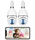 TOGUARD Camera (2PCS) Outdoor, Dome Remote 2.4G Light Night Camera with 1080P Detection Access 2-Way Security Wireless Bulb Wifi 360° E27 Motion Camera IP Vision Color Audio