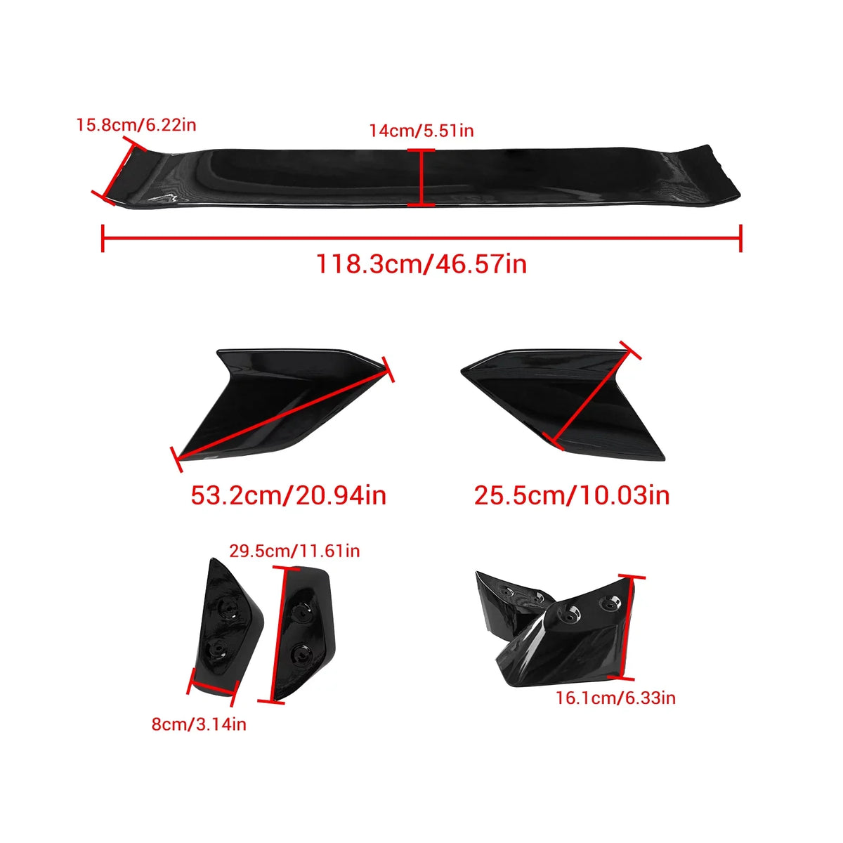 NINTE Trunk Wing Rear Honda Spoiler Spoiler 2022-2024 for Hatchback Civic Tail 11th