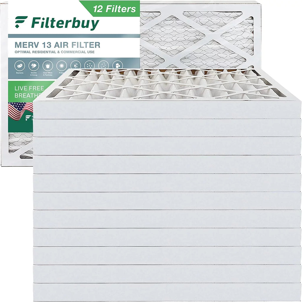 AC HVAC Furnace Filterbuy Pleated Air (12-Pack) 13 MERV 20x32x2 Filters