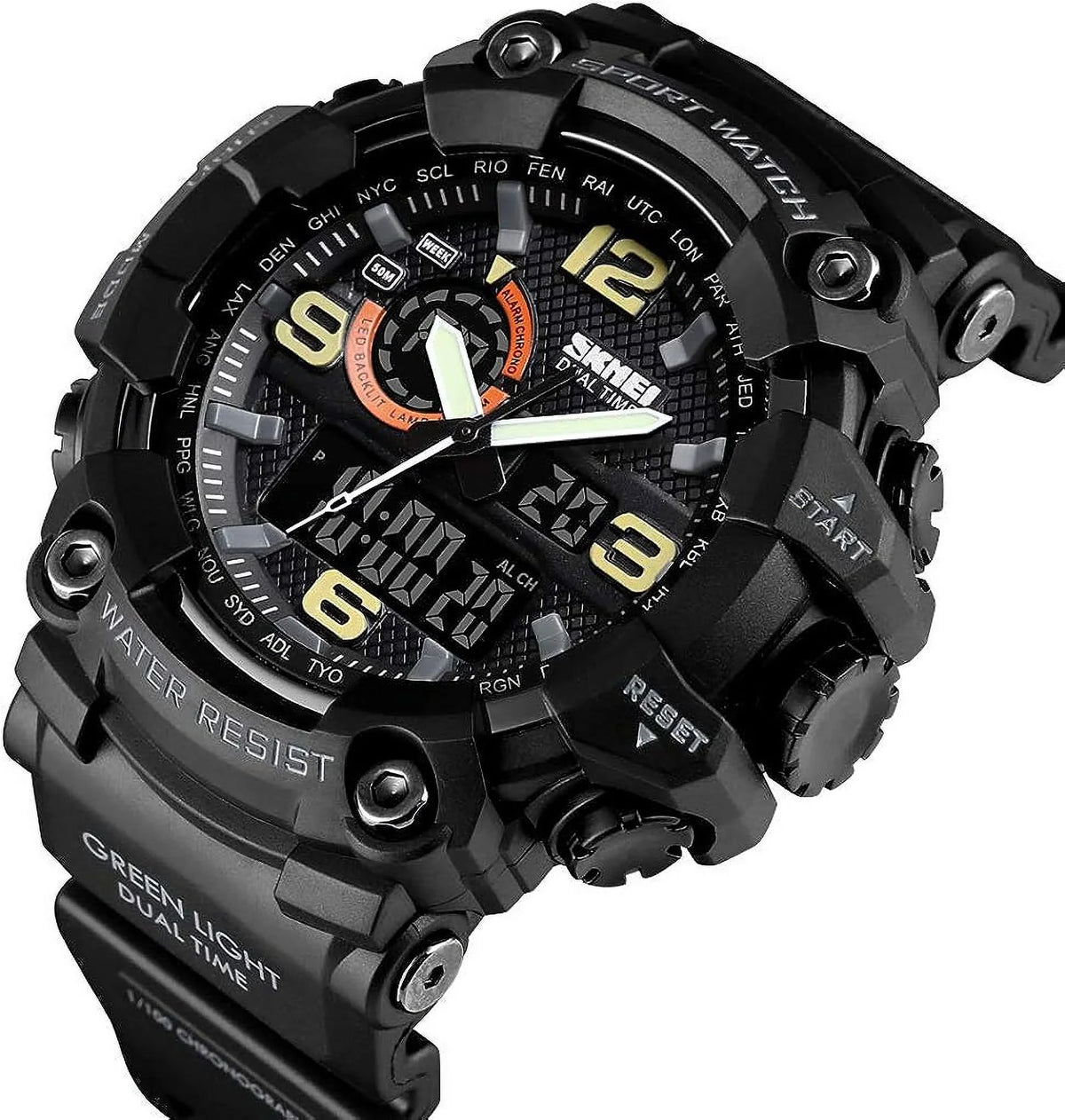 Digital Function Alarm Watches S-Shock Men's Watch Gosasa LED Waterproof Military Sports Multi Watches