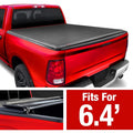 6'4" Soft | Ram Bed FIT TCD484045 Body Tonneau | New Classic) (NOT Compatible with MaxMate Bed Quad-fold (76") Cover 2019-2024 Truck 19-23 1500