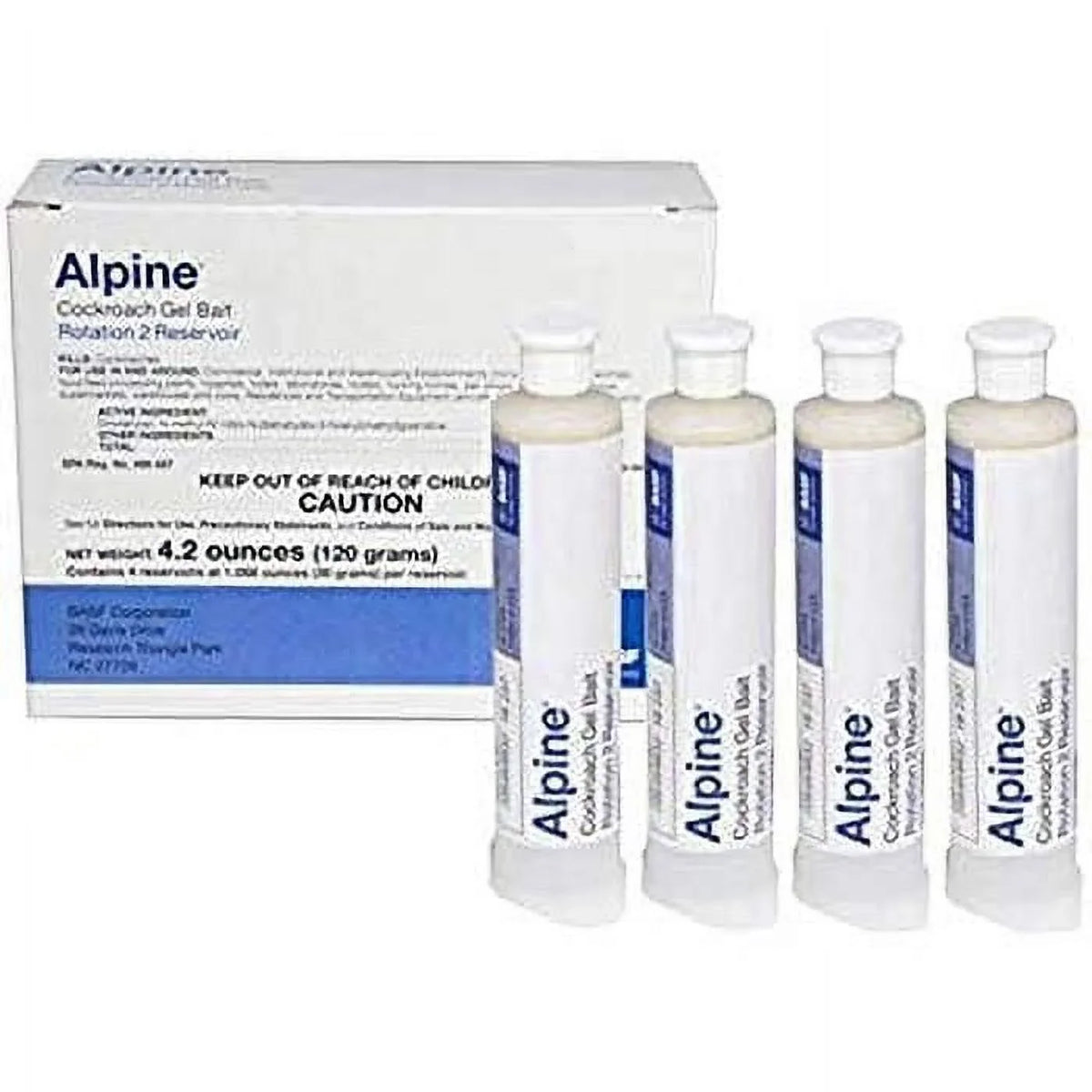 BASF (4 Rotation by g Bait Cockroaches - x Cockroach 30 2 1 Gel Pre-filled Alpine Pack - Reservoirs) Kills