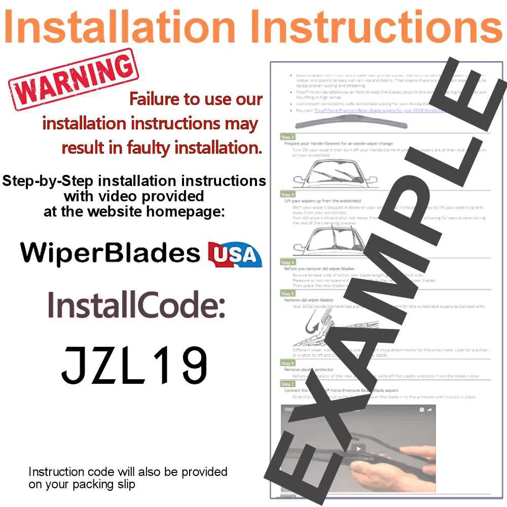 2019 of Wipers (Set Wiper Blade Cadillac w/Rear Beam XT4 3)