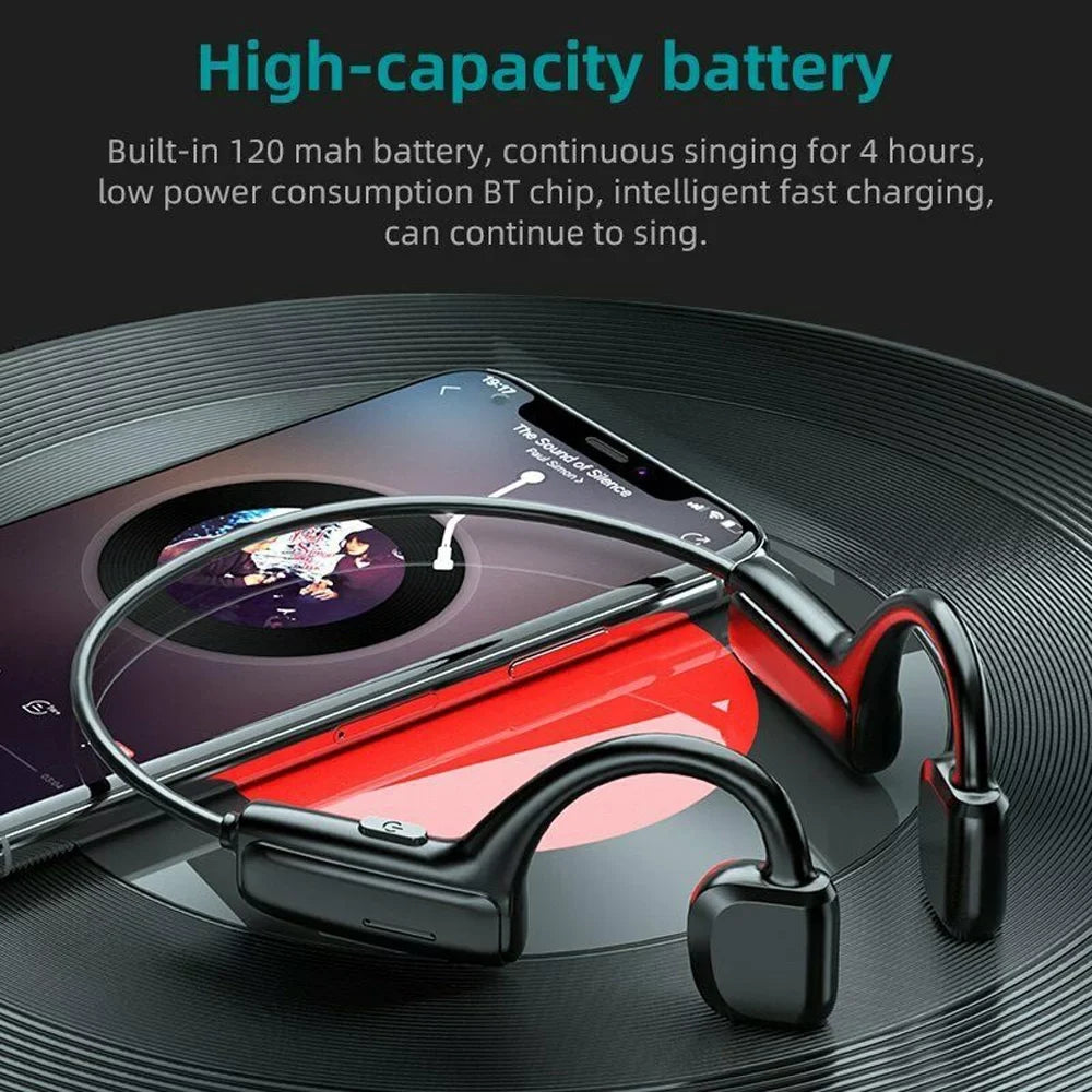 Earbuds Outdoor Bone Wireless Headphones Headset Sport Bluetooth 5.1 Conduction