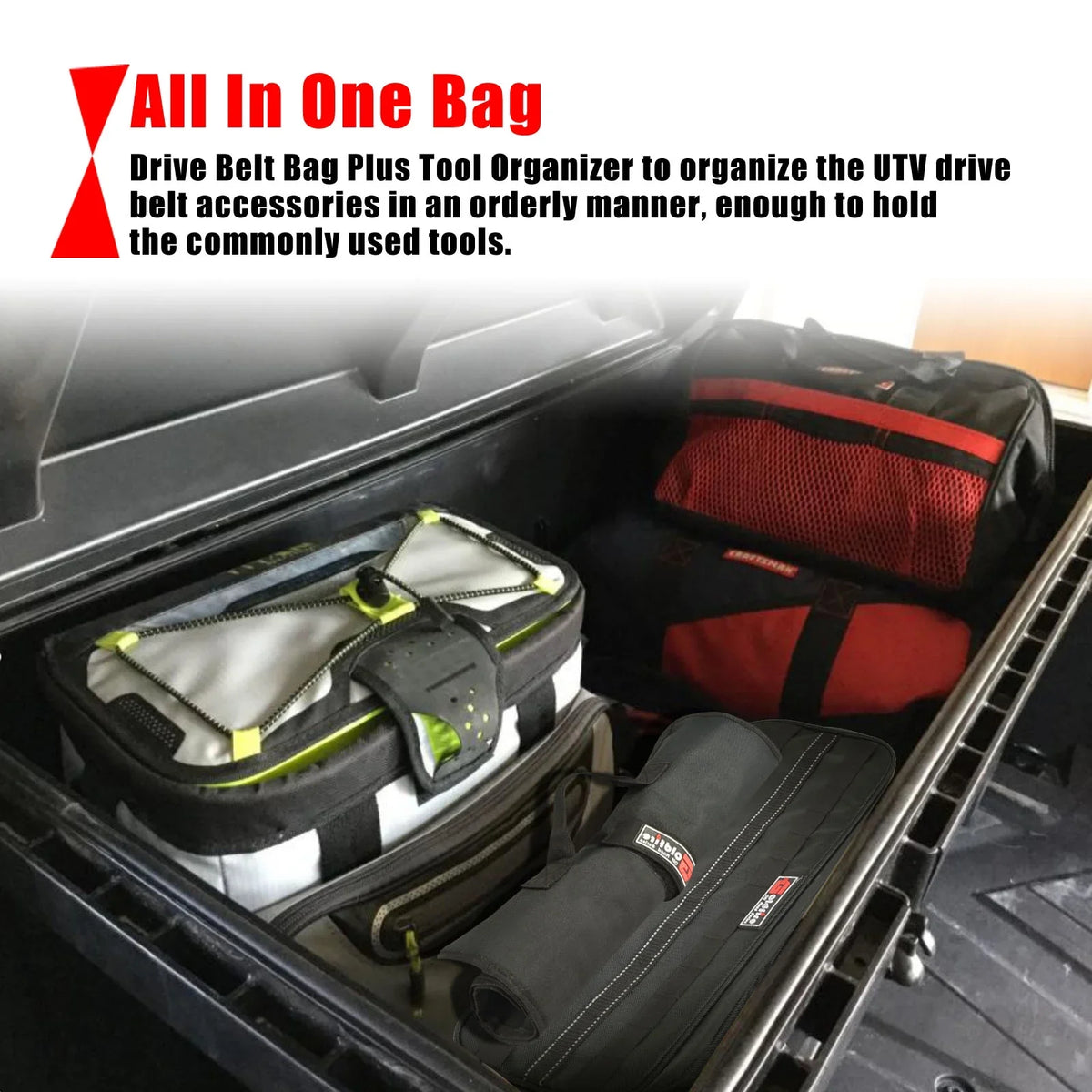 Wrench Tool Travel Roll Portable with Goldfire Universal UTV Tool Car Organizer Pouch Tool Bag Storage Storage for Kit Truck ATV