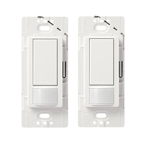 maestro 2a, neutral white lutron no single-pole, required, sensor (2-pack), switch ms-ops2-wh,