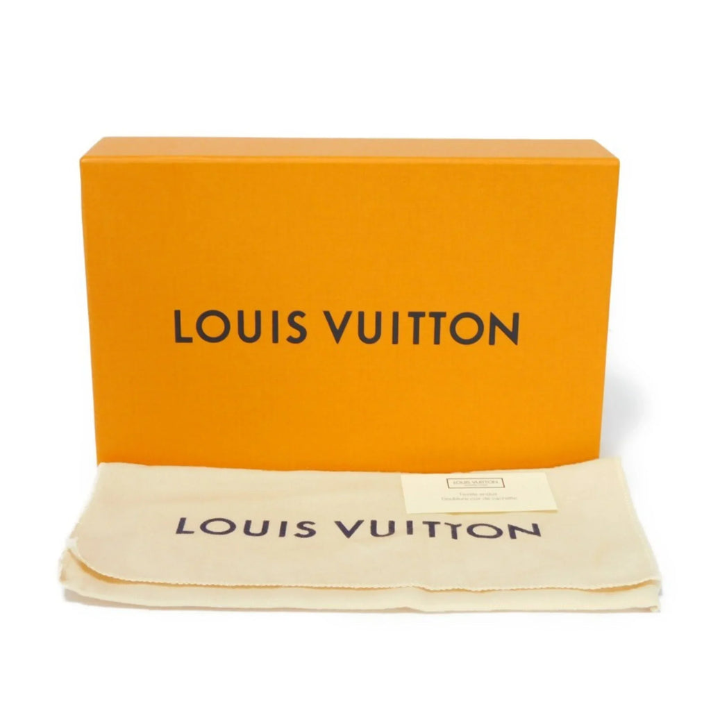 Pre-Owned Vertical Noir Eclipse Men's Zipper Zippy Billfold Wallet Long Monogram Round LV (Good) Logo M62295