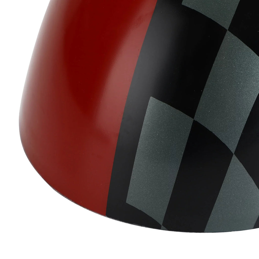 F56 Cooper Black/Grey Red Mirror Cover MINI for Hardtop F55 checkered
