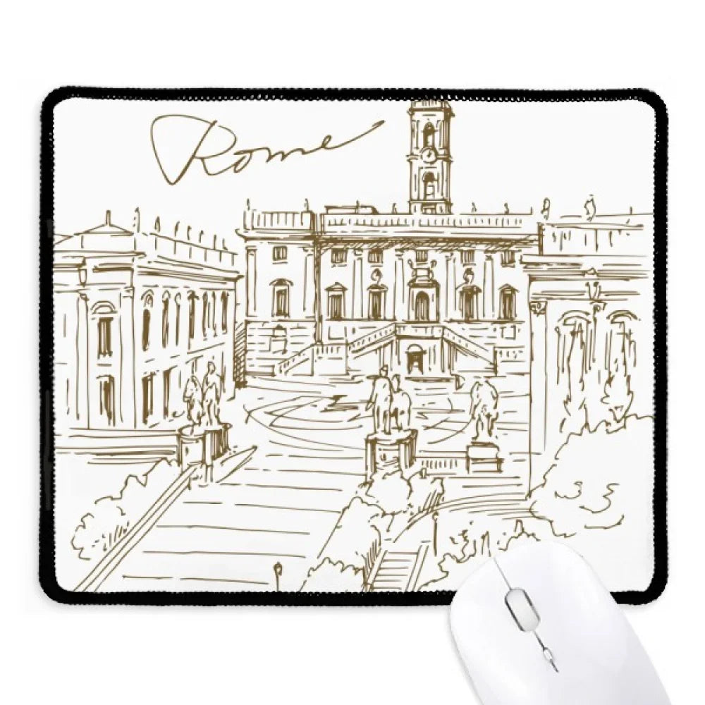 Edge Fontana Rubber Fontana Pad Landmark Rome Stitched Mat di Mousepad Gang Trevi