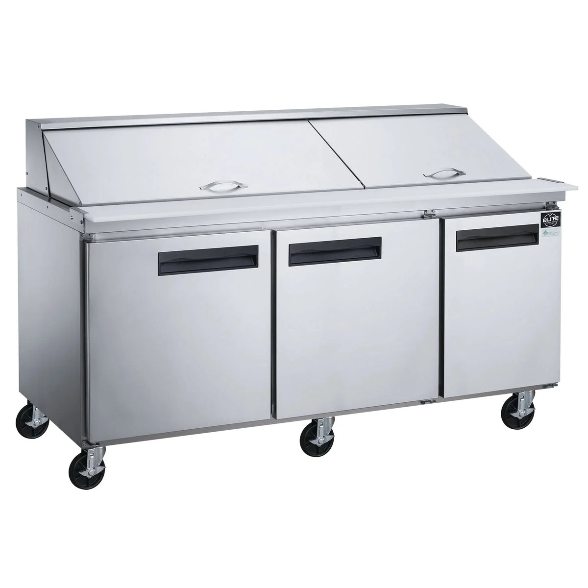 Three cu. Table Door/Mega 72 in. 17.58 Sandwich Top Commercial ft. Refrigerator Prep