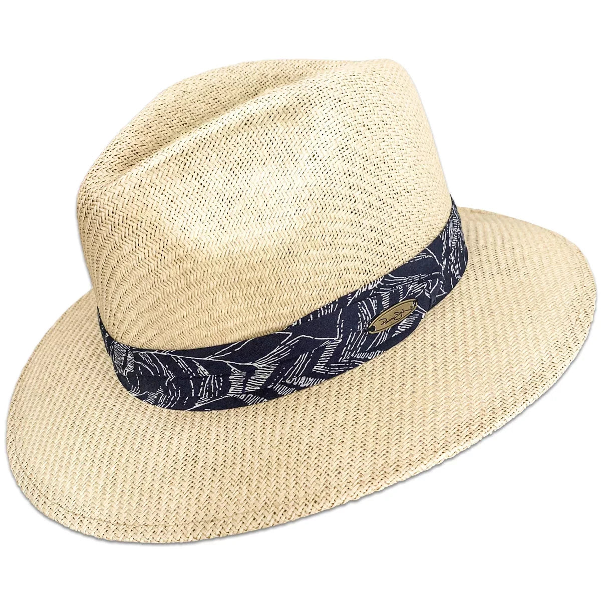 Matte XL Sun Toyo Men's Hat Black Safari Straw